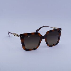 Salvatore Ferragamo SF1041S 238 Sunglasses Havana Cat Eye Frame, Brown Lenses